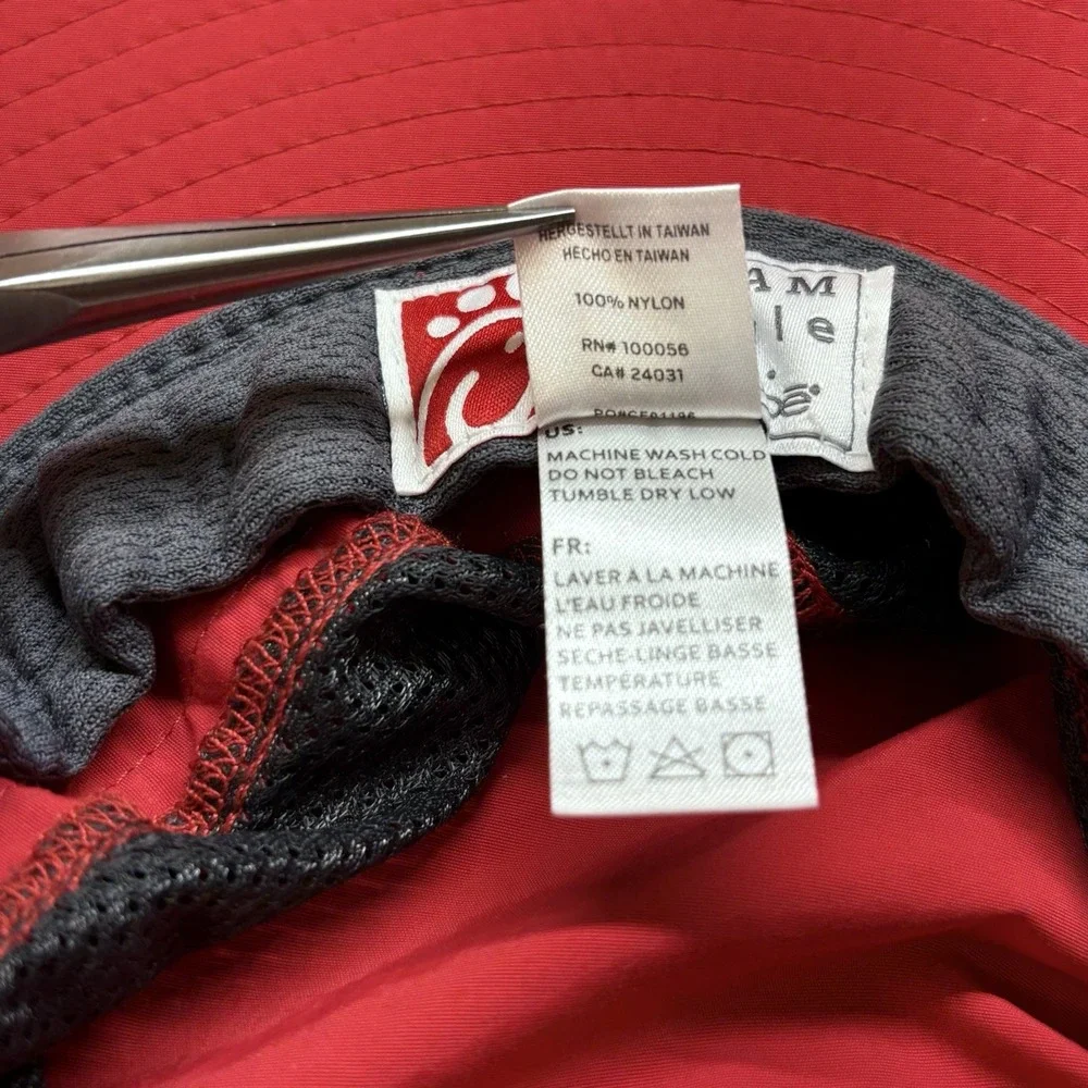 Chick Fil A Bucket Hat Team‎ Member Red Sun Boonie One Size OOBE Beach Shade Cap